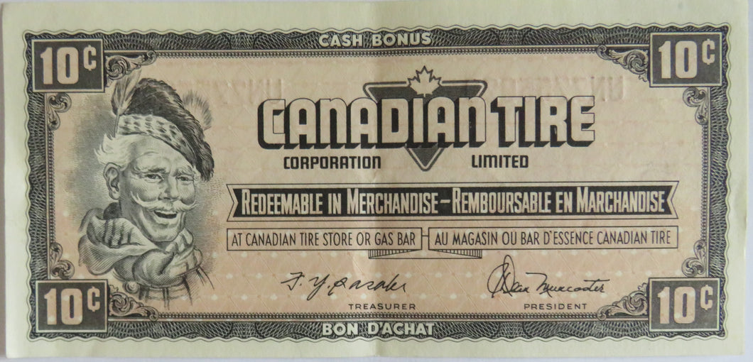 Canadian Tire Corp'n Ltd 10 Cent Cash Bonus