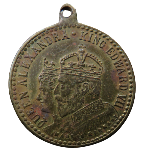 1902 King Edward VII & Queen Alexandra Coronation Medal