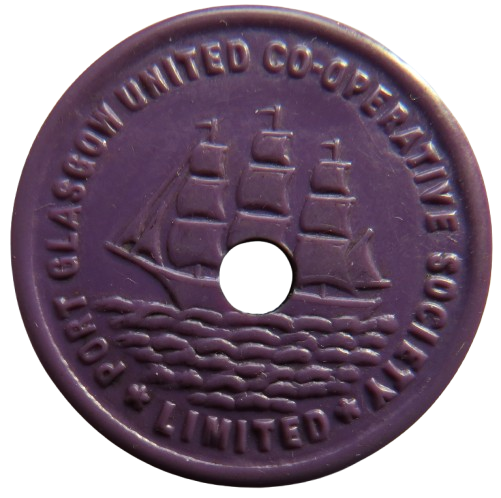 Port Glasgow Cooperative Society Limited 1 cwt Coal Token
