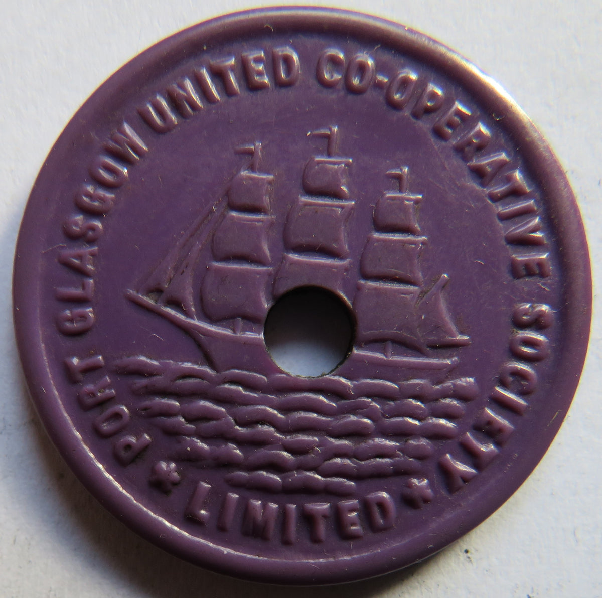 Port Glasgow Cooperative Society Limited 1 cwt Coal Token