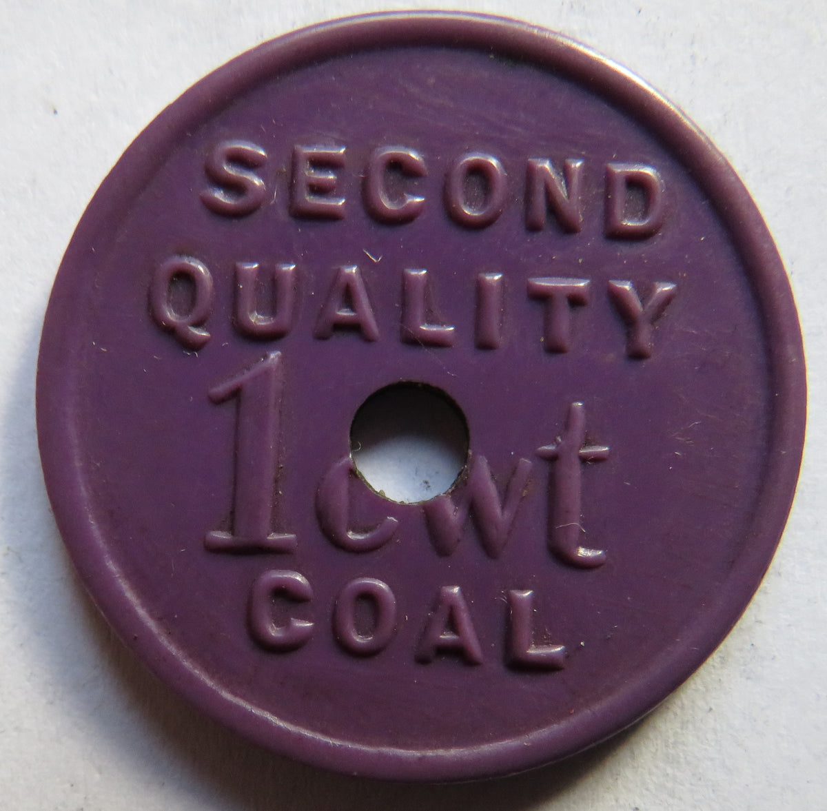 Port Glasgow Cooperative Society Limited 1 cwt Coal Token