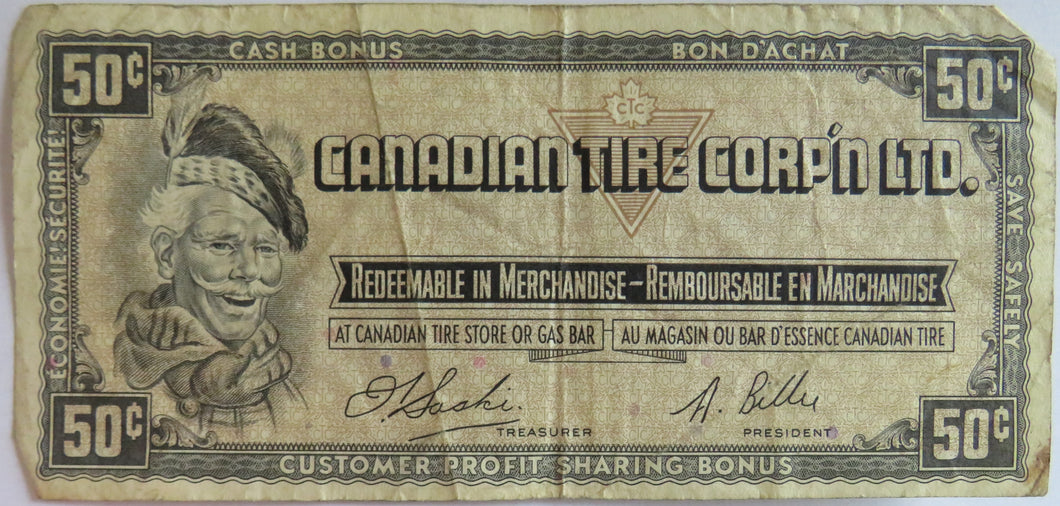 Canadian Tire Corp'n Ltd 50 Cent Cash Bonus