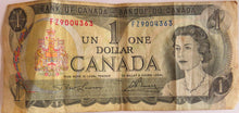 Load image into Gallery viewer, 1973 Canada $1 One Dollar Banknote
