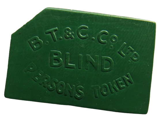 B.T. & C. Co Ltd Blind Persons 2d Token