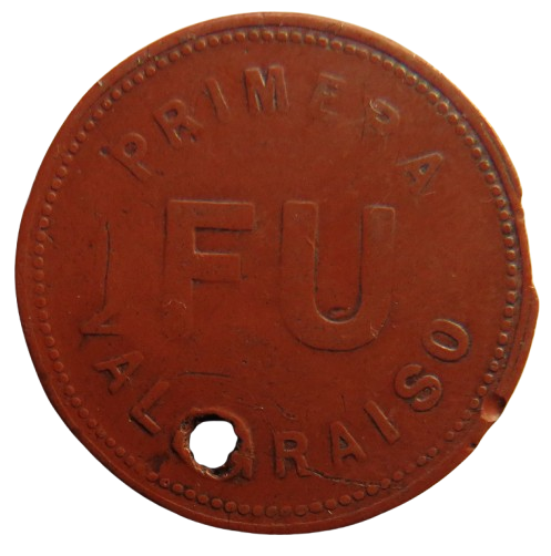 Primera F.U Valparaiso Chile Vintage Plastic Token