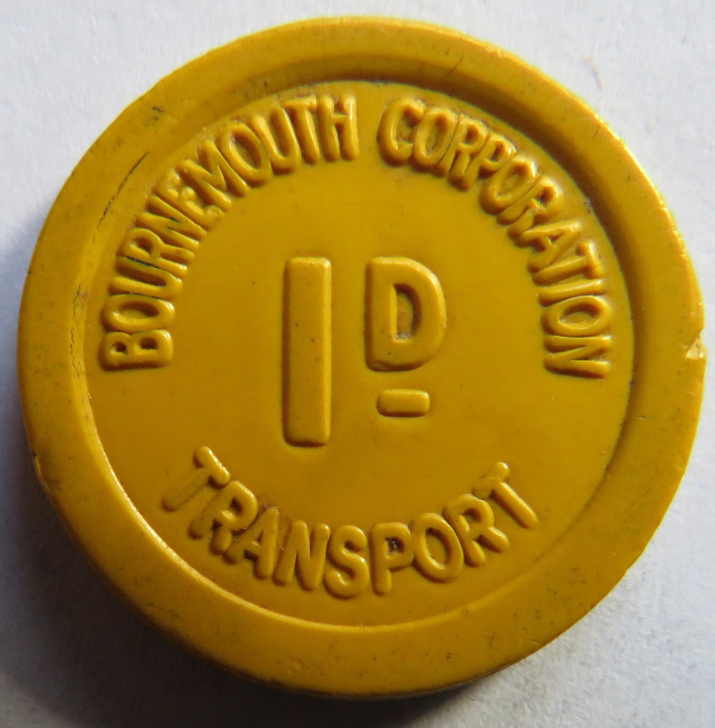 St John Ambulance BDE 1d Bournemouth Corps Plastic Token