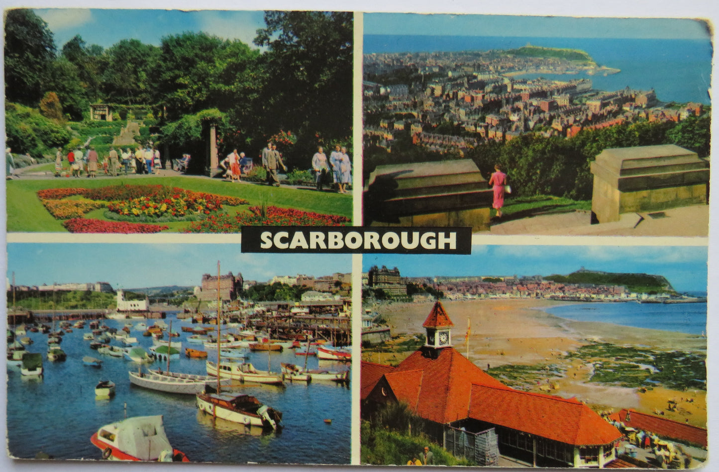 Vintage Multiview Postcard of Scarborough