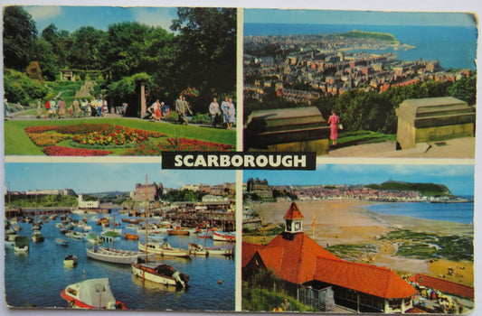 Vintage Multiview Postcard of Scarborough