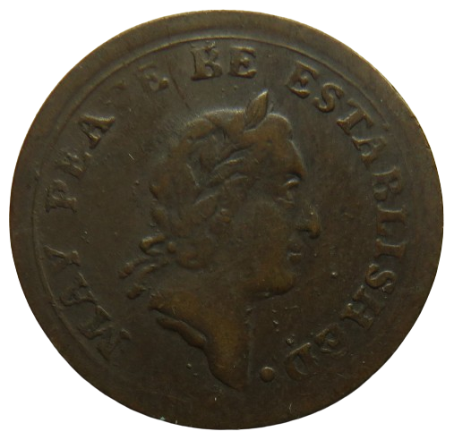 1790's Middlesex Farthing Token - "May Peace Be Established"