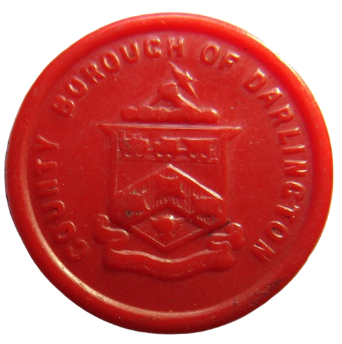 County Borough of Darlington Plastic 1d Token
