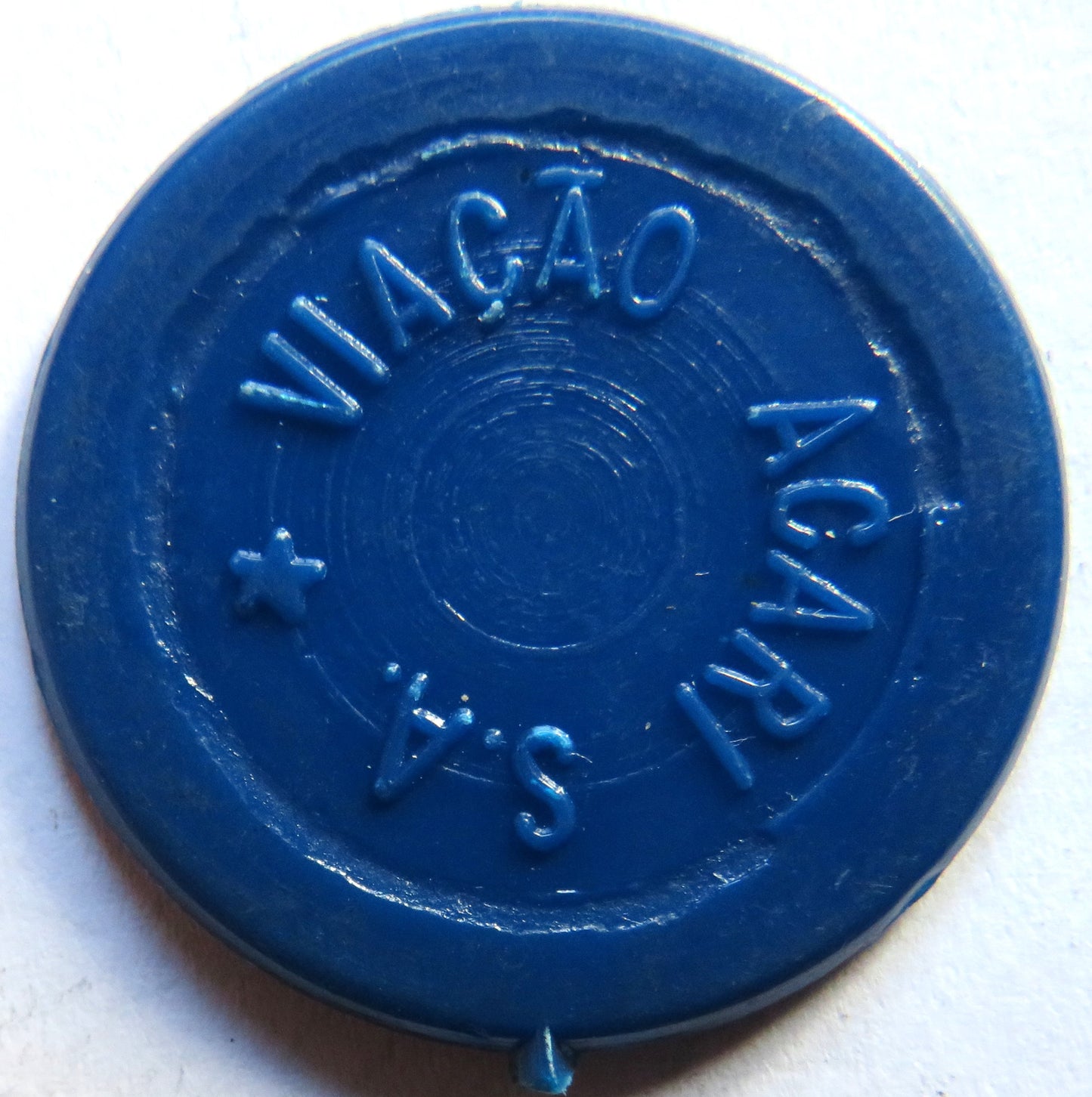 Viaco Acari S.A Vintage Brazil Transport Plastic Token