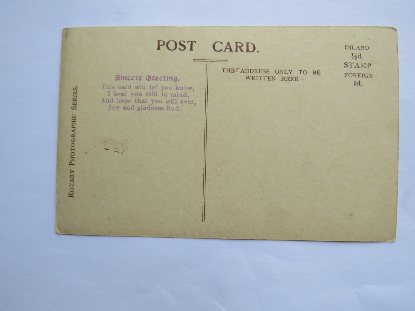 Vintage Postcard of Greetings from Plymouth