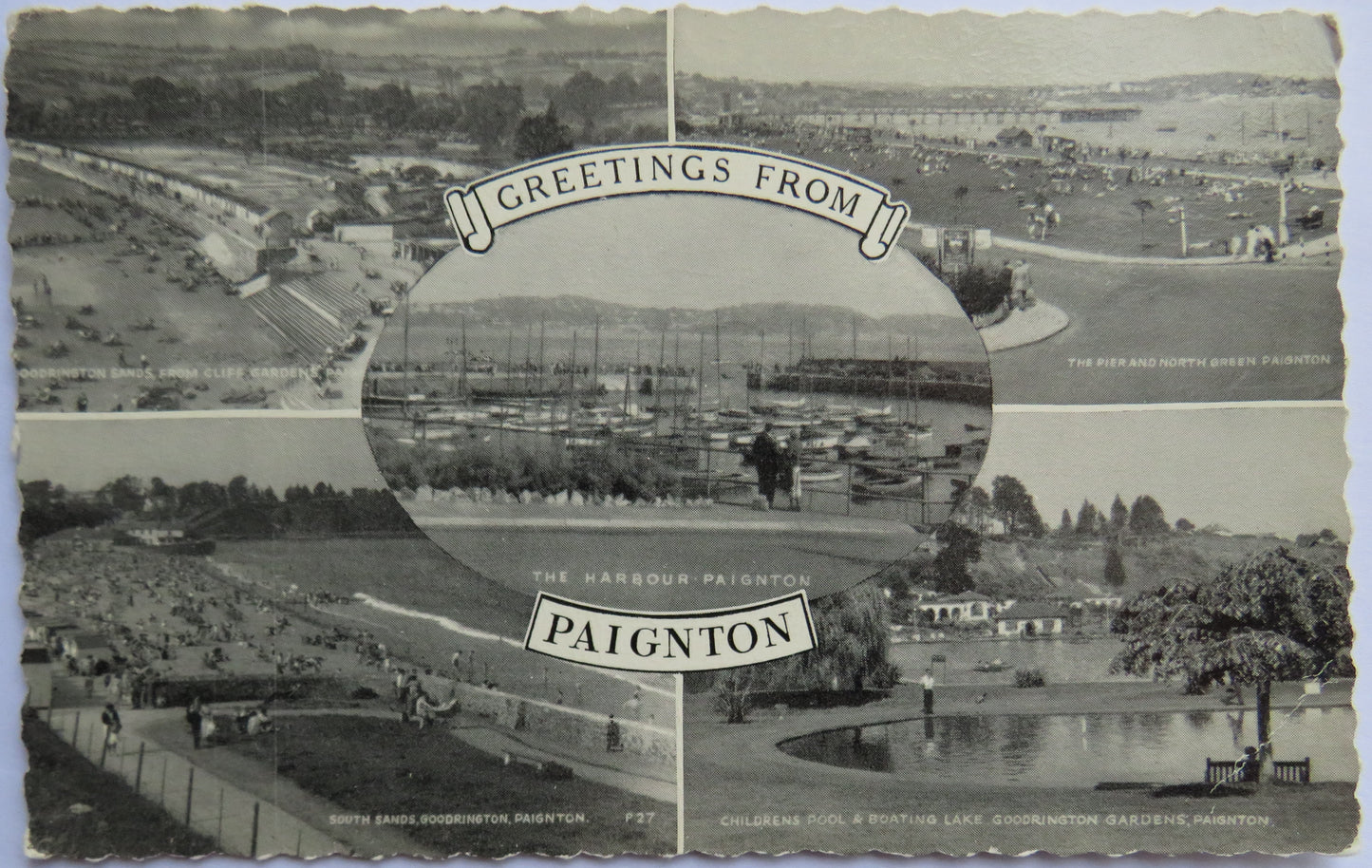 Vintage Postcard of Greetings from Paignton