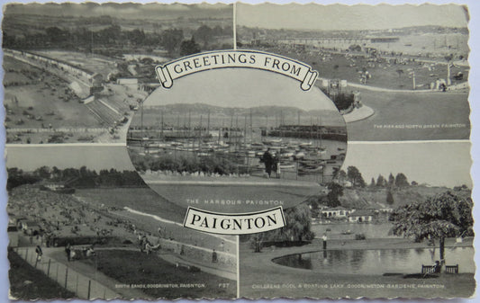 Vintage Postcard of Greetings from Paignton