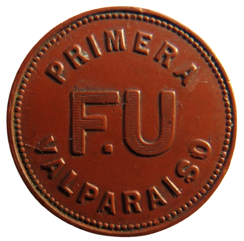 Primera F.U Valparaiso Chile Vintage Plastic Token