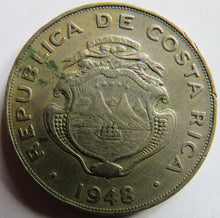 Load image into Gallery viewer, 1948 Costa Rica One Colon Coin
