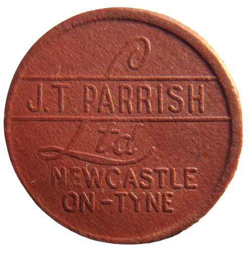 J.T. Parrish Ltd Newcastle On-Tyne 2p Plastic Token