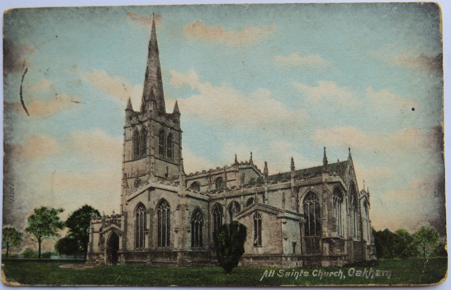 Vintage Postcard of All Saint's Church, Oakham