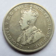 Load image into Gallery viewer, 1917-M King George V Australia Silver Florin / Two Shillings Coin
