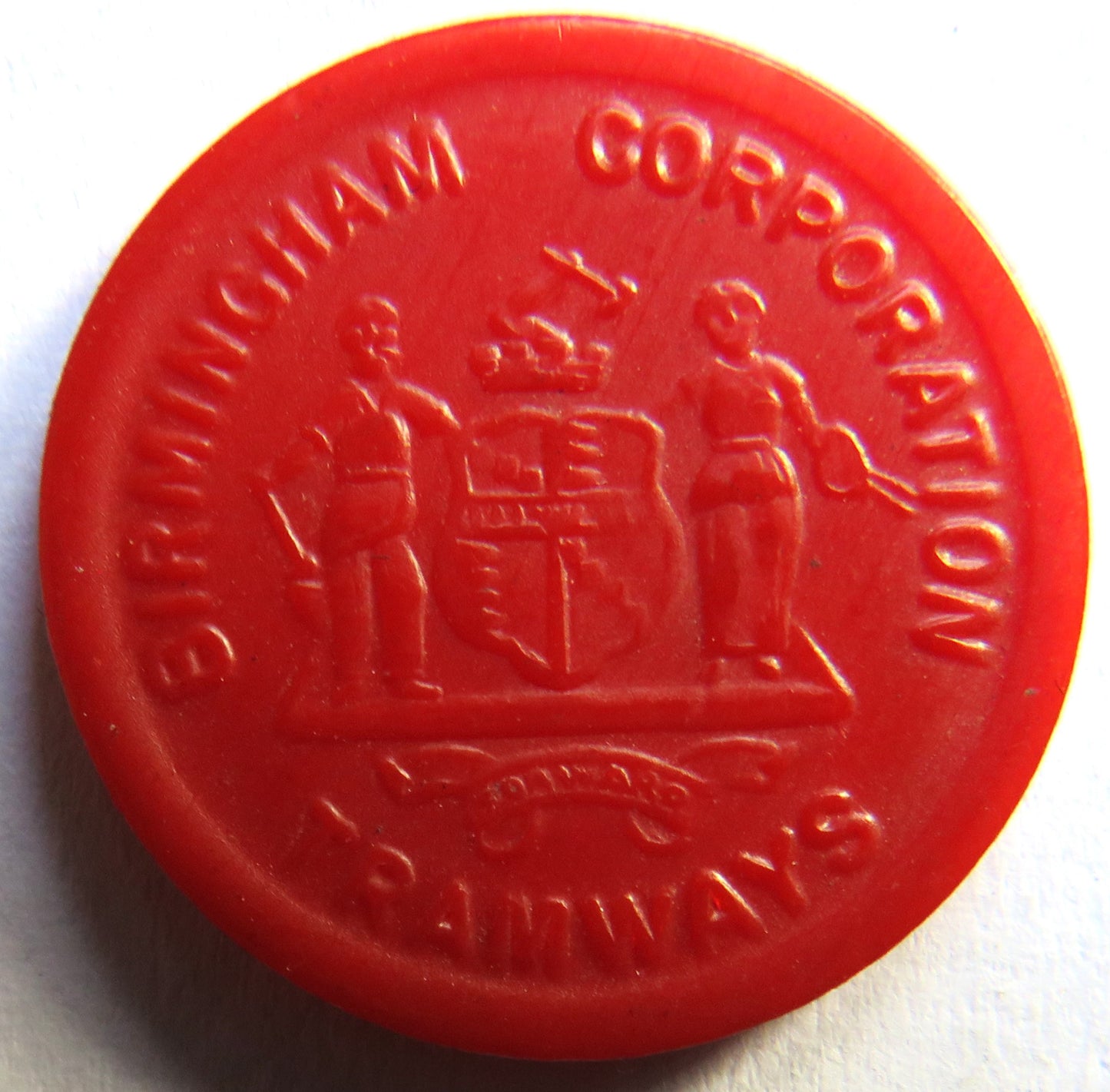 Birmingham Corporation Plastic 1d Token