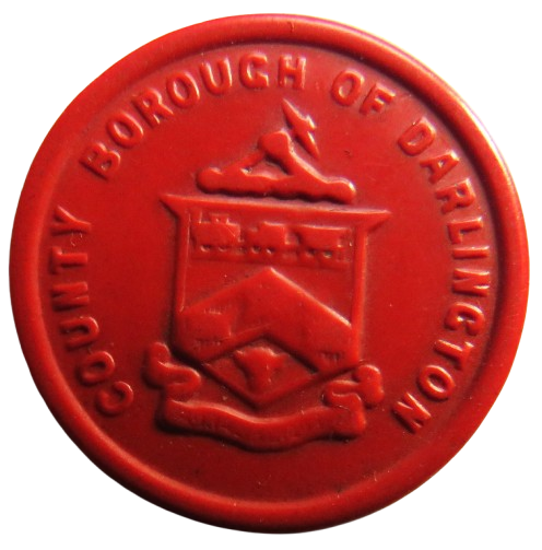 County Borough of Darlington Plastic 1d Token