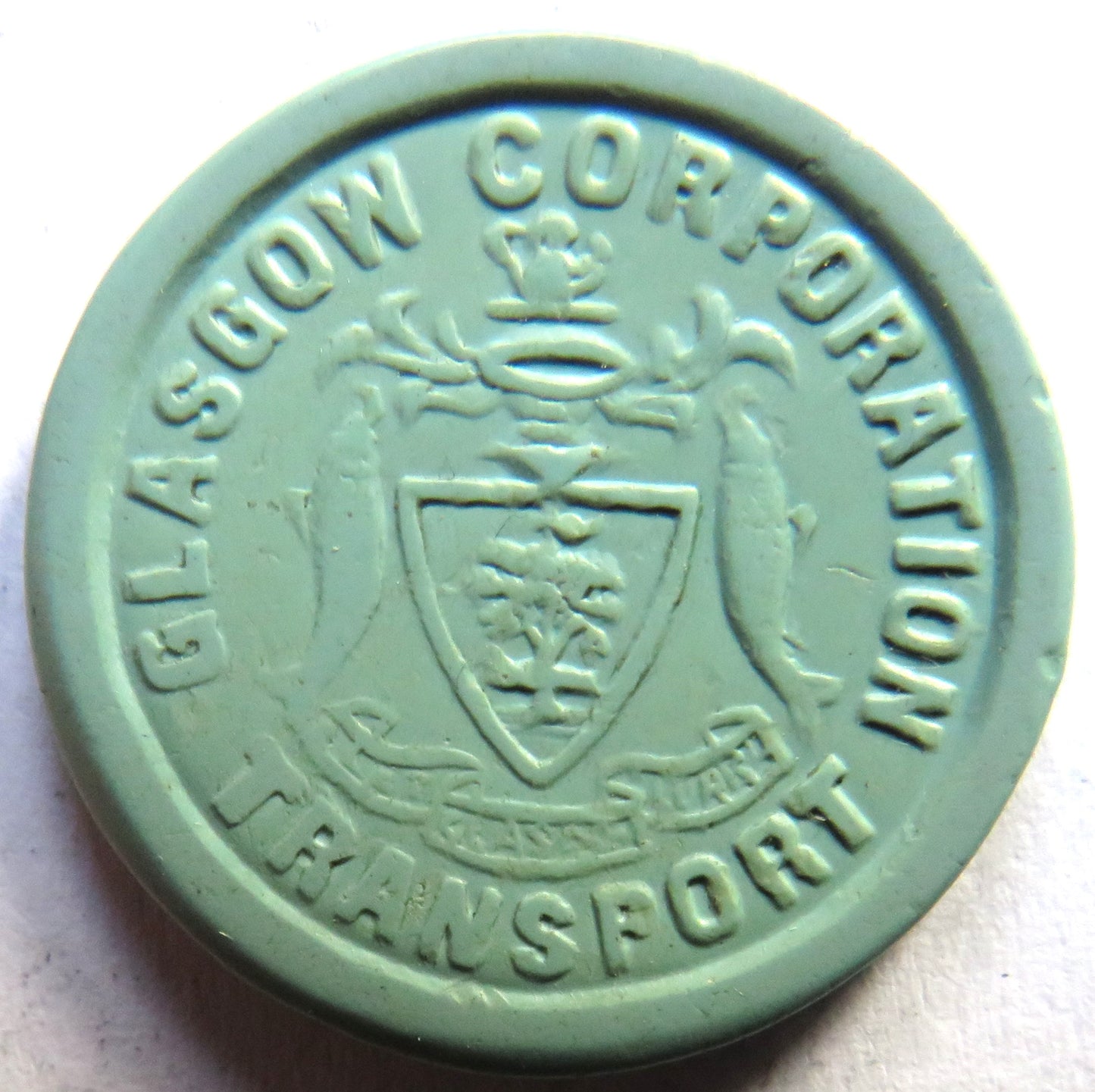 Glasgow Corporation Transport 1/2d Plastic Token