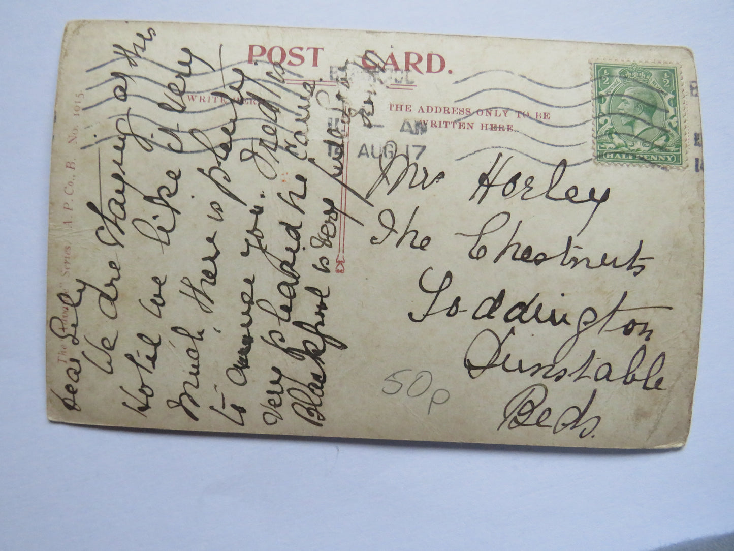 Antique Postcard of Imperial Hydro, Blackpool 1917