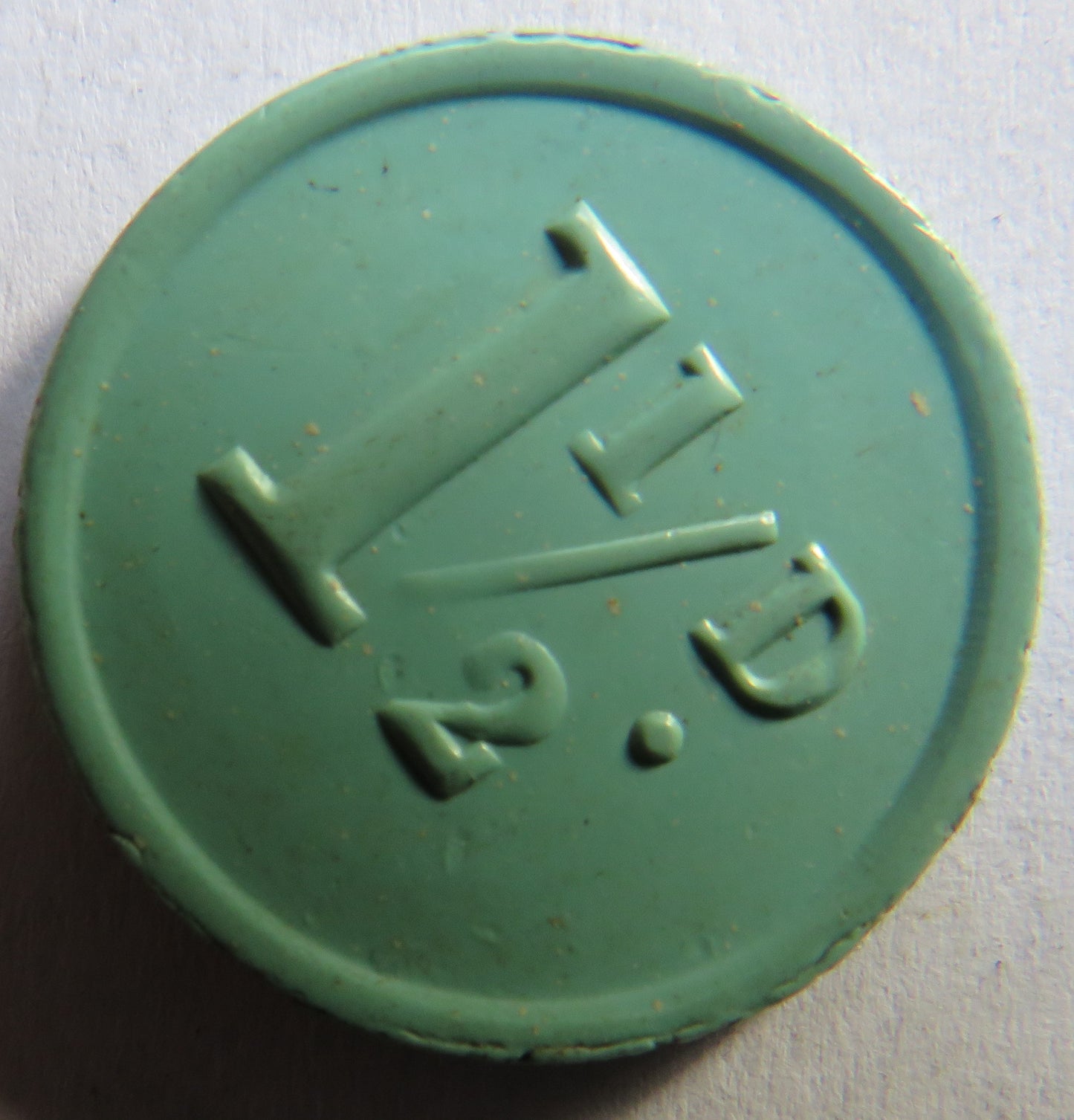 County Borough of Darlington 1 & 1/2 d Plastic Token