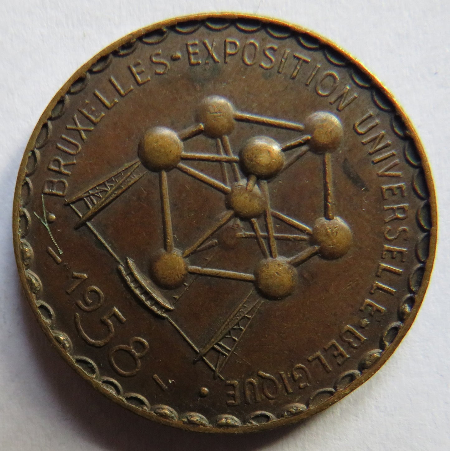 Bruxelle-Exposition Universelle-Belgique 1958 Token