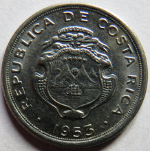 Load image into Gallery viewer, 1953 Costa Rica 10 Centimos Coin
