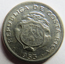 Load image into Gallery viewer, 1953 Costa Rica 10 Centimos Coin
