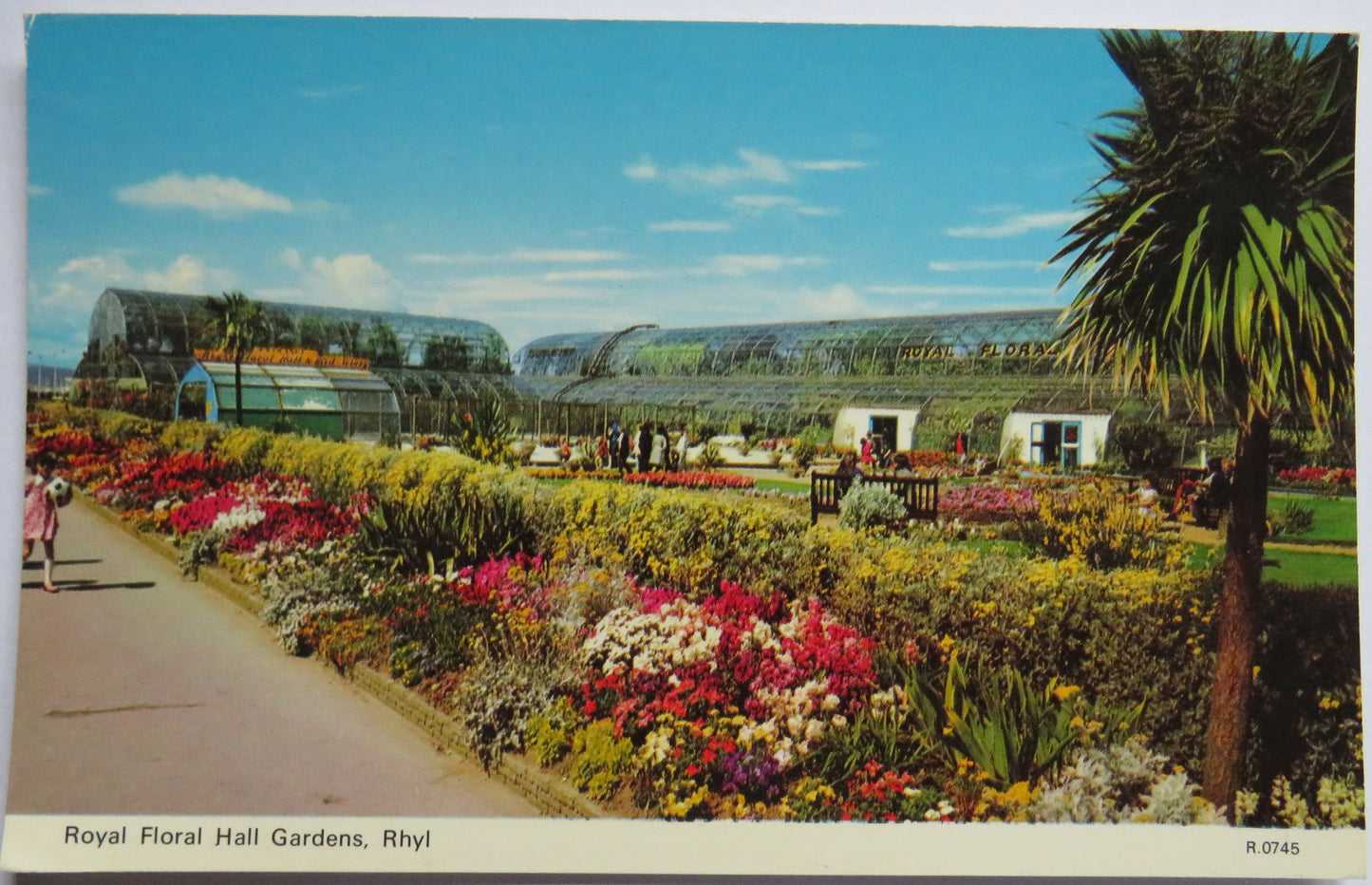 Vintage Postcard of Royal Floral Hall Gardens, Rhyl