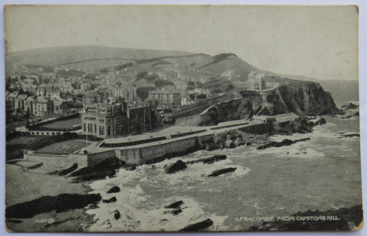 Vintage Postcard of Ilfracombe from Capstone Hill