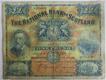 Load image into Gallery viewer, 1915 The National Bank of Scotland £1 One Pound Banknote
