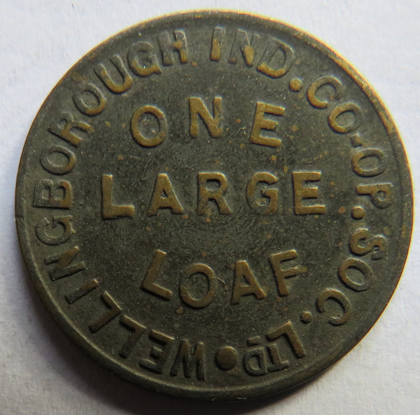 Wellingborough Ind Cooperative Society Ltd One Large Loaf Token