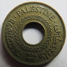 Load image into Gallery viewer, 1934 Palestine 5 Mils Coin
