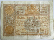 Load image into Gallery viewer, 1920 Bank of Scotland £1 One Pound Banknote
