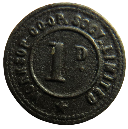 Worksop Cooperative Society Limited 1d Vintage Token