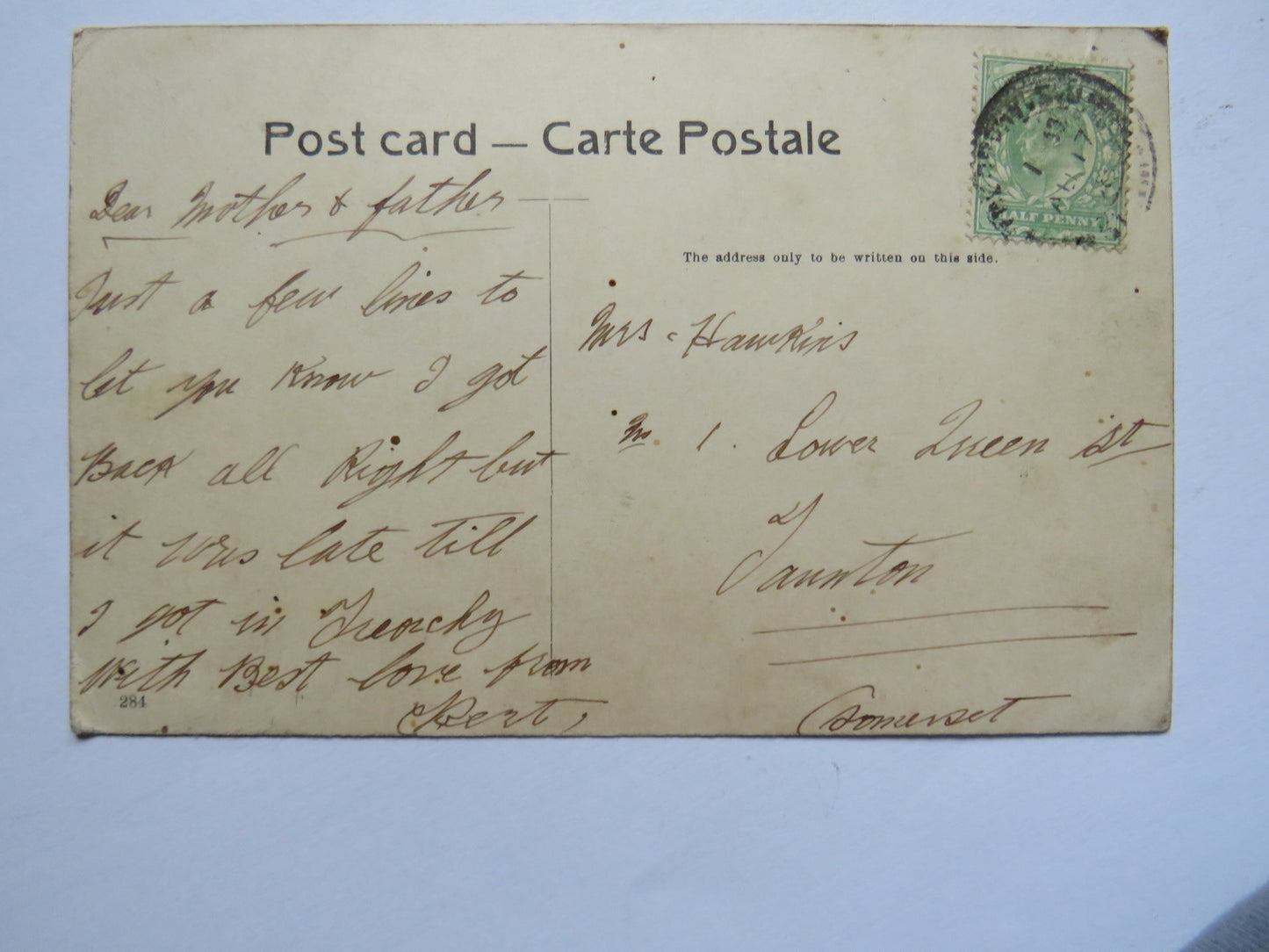 Antique Postcard Of Bhowani Peith (Street) Poona