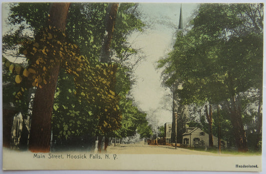 Vintage Postcard of Main Street, Hoosick Falls, N.Y.