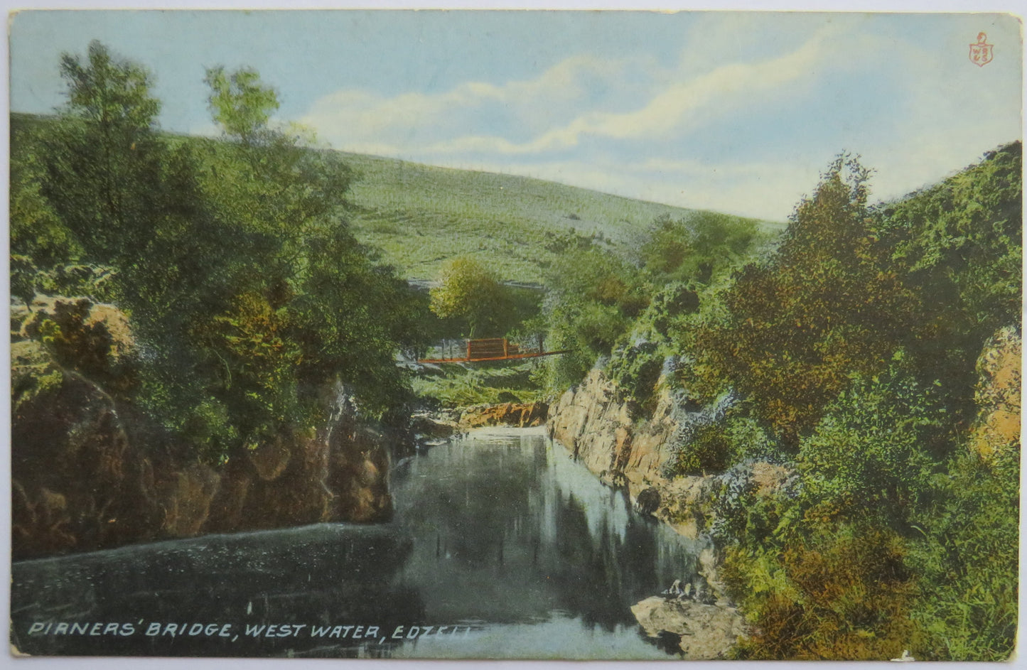 Vintage Postcard of Pirners' Bridge, West Water, Edzell