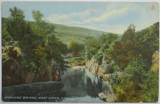 Vintage Postcard of Pirners' Bridge, West Water, Edzell