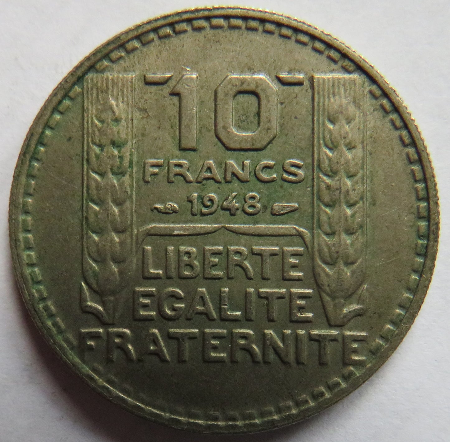 1948 France 10 Francs Coin