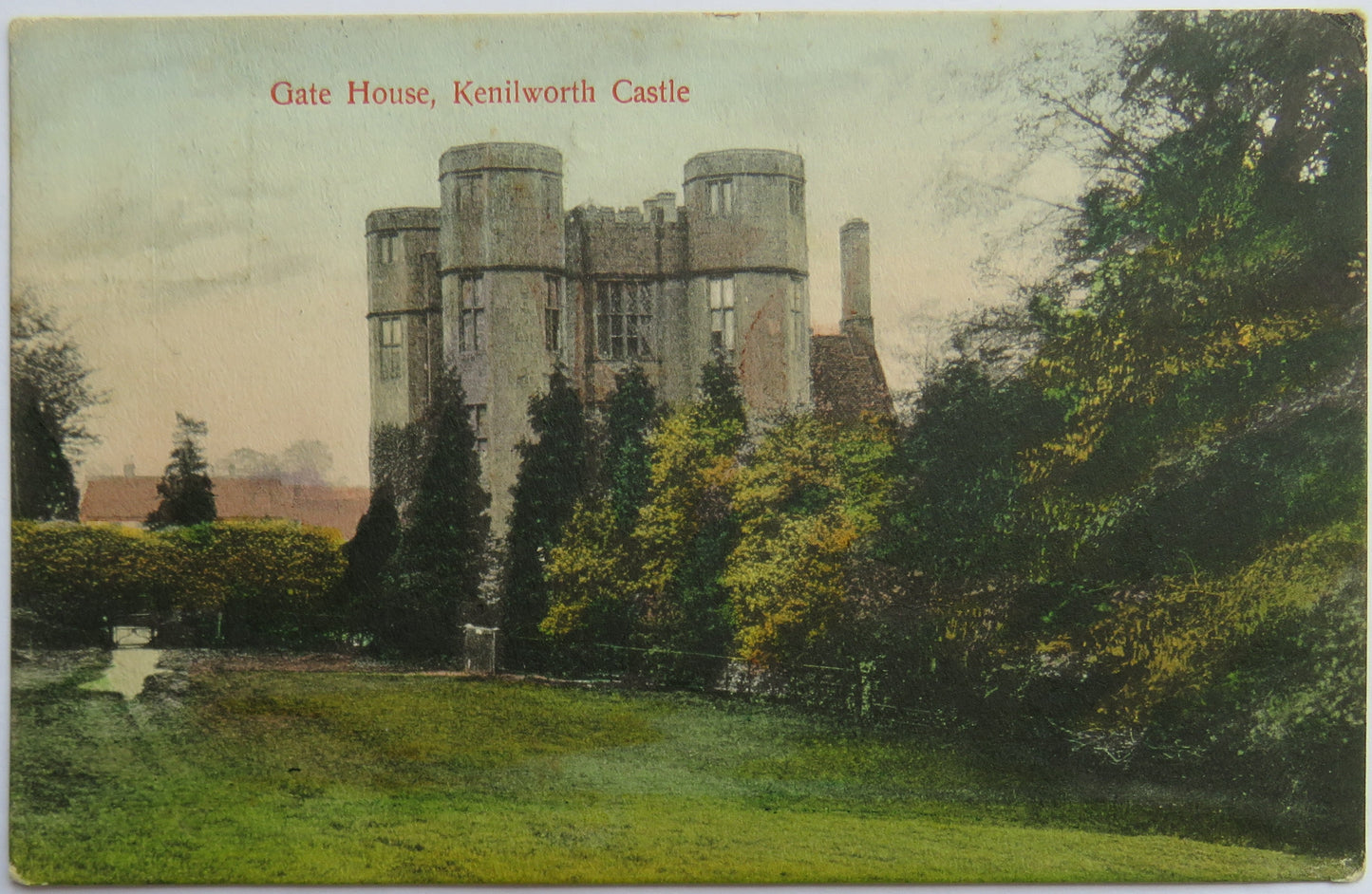 Vintage Postcard of Gate House, Kenilworth Castle, 1910