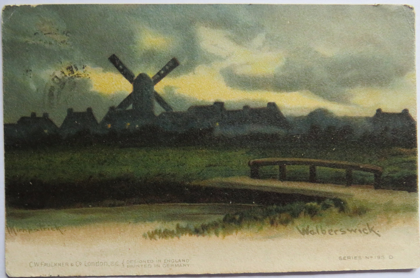 Antique Postcard Of Walberswick 1904