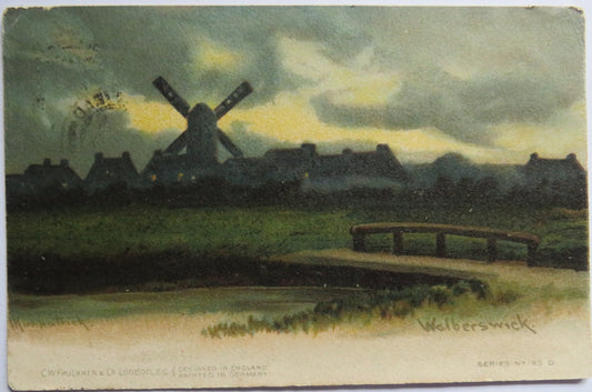 Antique Postcard Of Walberswick 1904