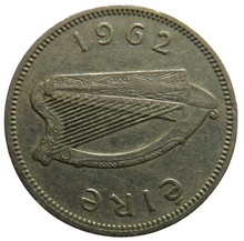 Load image into Gallery viewer, 1962 Eire Ireland One Shilling Coin
