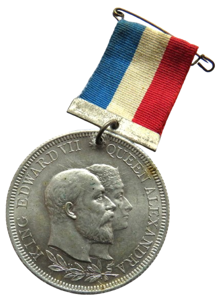 1902 King Edward VII & Queen Alexandra Coronation Medal