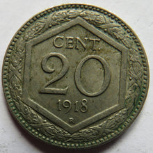 Load image into Gallery viewer, 1918 Italy 20 Centesimi Coin
