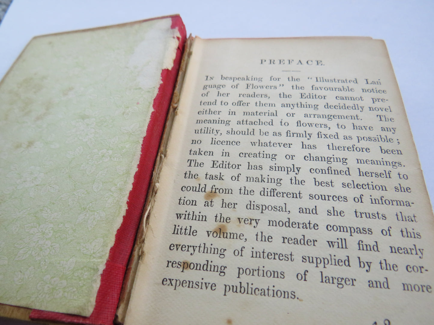 Antique Mauchline Transfer Ware "Kilmun" "The Language of Flowers" Book